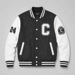 Unique Design <b>Top</b> Quality Varsity Jacket for Men Casual Wear Fashionable Stand Collar Solid <b>Maroon</b> Color Baseball Varsity Jacket - Product Image 1