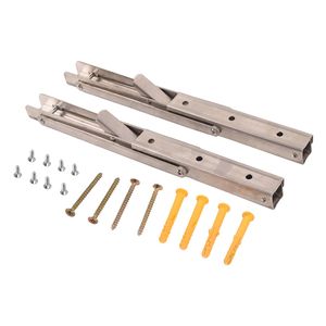 Soportes Plegables de Acero Inoxidable de Alta Resistencia de 12 Pulgadas para Montaje en Pared, para Mesa de Trabajo, Ahorro de Espacio, Bricolaje - Product Image 3