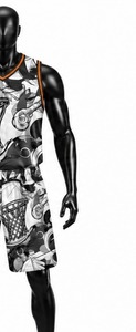 Shorts de basketball blancs pour femmes, sans manches, col rond, imprimé par sublimation, séchage rapide, Spandex/Nylon respirant, personnalisable pour équipe - Product Image 5