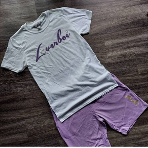 Mens Two Piece <b>Track</b> <b>Suit</b> Top And Shorts Summer Gym Workout Training Athletic Casual Outfit - Product Image 3