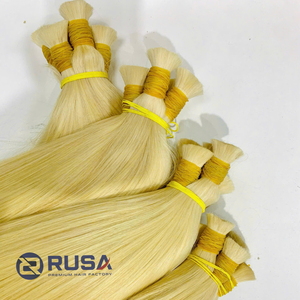 Extensiones de Cabello Humano Virgen Vietnamita Rusa a Granel, Doble Trama a Máquina, Súper Doble Trama, 100g, Puntas Completas, Todos los Colores, Personalizables - Product Image 2