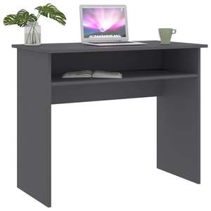 Escritorio de Computadora Moderno Rectangular Compacto de Madera Sintética Gris, Nuevo Diseño con Características Elegantes - Product Image 3