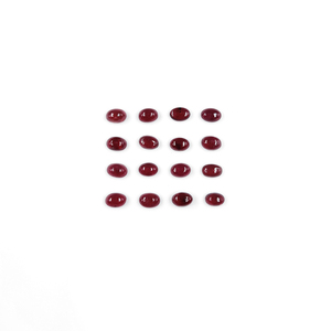 Rubis naturels de Bangkok, ovales calibrés 6x4mm, cabochons naturels, pierres précieuses pour la création de bijoux, prêts à l'emploi - Product Image 3