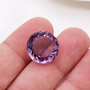 พลอยแอมะทิสต์สีม่วงธรรมชาติทรงกลมเจียระไนแบบเหลี่ยม 12 เม็ด ขายส่ง Memoria Jewels - Product Image 5