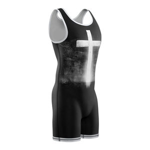 Combinaisons de lutte sublimées pour hommes, vêtements d'entraînement de haute qualité, respirants, extensibles, séchage rapide, uniformes de lutte légers - Product Image 1