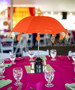 ร่มโต๊ะกำมะหยี่หลากสีพร้อมขาตั้งสำหรับจัดงานแต่งงานร่มกันแดดอินเดีย haldi, metindi, ตกแต่งงาน - Product Image 4