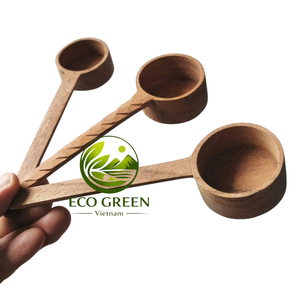 Cuchara de Madera para Café, Hecha a Mano, de Madera Natural, Utensilio de Cocina Rústico, Herramienta para Servir Café, Vajilla Ecológica para Cafeterías - Product Image 1