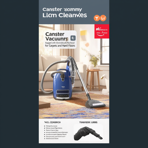 Aspirateur à cartouche avec brosse électrique pour tapis et sols durs - Product Image 3