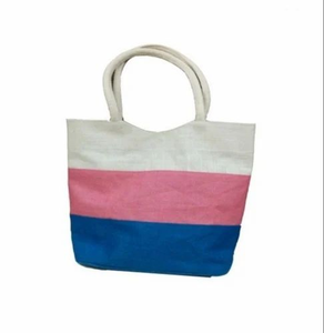 Sacs à provisions en toile fourre-tout écologiques personnalisés de luxe Sacs à main réutilisables en toile de jute avec logo pour cadeaux promotionnels - Product Image 1