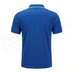 เสื้อโปโลแขนสั้นผู้ชายสไตล์ไฮสตรีท แห้งเร็ว ระบายอากาศได้ดี ผ้าฝ้าย ไซส์ใหญ่ ออกแบบได้ตามต้องการ เสื้อกีฬา - Product Image 2