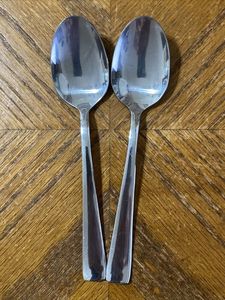 Elegant Silver Mirror Finished Spoon Set Stylish Flatware Ideal For Dining <b>Table</b> Home <b>Kitchen</b> Restaurant Wedding Catering Use - Product Image 3