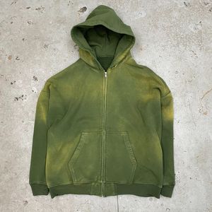 Sweat à capuche délavé pour homme, style décontracté, effet vieilli, mode urbaine - Product Image 2