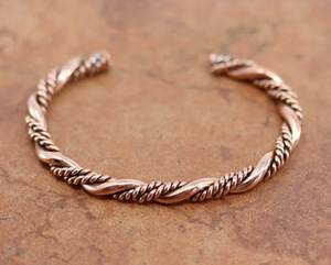 Luxury Handmade <b>Copper</b> <b>Bracelet</b> With Smooth Polished Surface Adjustable Open Cuff Fashion Jewelry Accessory - Product Image 1