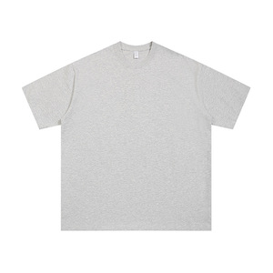 T-shirt pour homme en coton rouge à manches courtes, col rond, coupe classique, décontracté, couleur unie, jersey tricoté, teinture unie - Product Image 5