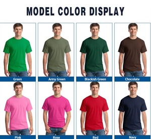 T-shirts blancs de luxe pour hommes, col rond, 100 % coton, taille européenne, 180 grammes, vierges, décontractés - Product Image 5