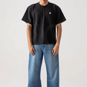 Camiseta Unisex de Corte Cuadrado, Algodón Grueso, Estilo Urbano, Cómoda, Transpirable, con Estampado Personalizado - Product Image 3
