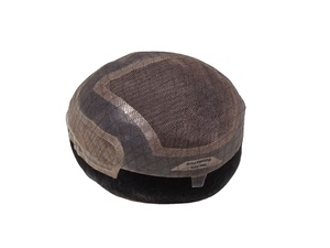 Taz วิกผมสำหรับผู้ชายวิกผมวิกผมวิกผมแบบลอนคลื่นลึกทำจากผมเลมี้อินเดียและผมมนุษย์บังคลาเทศ - Product Image 6