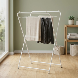 Porte-serviettes extensible moderne en métal pour salon, porte-vêtements, porte-manteau, rangement portable pour la maison - Product Image 1