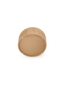 Table basse ronde moderne en bois avec rangement à lattes verticales, mobilier de salon au design minimaliste et artisanat de qualité - Product Image 6