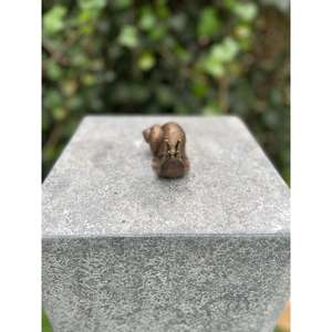 Adorno de Caracol de Bronce, Decoración de Mesa, Figura de Caracol, Artesanía Metálica Hecha a Mano - Product Image 3