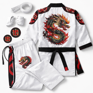 Venta al por mayor: Diseña tu propio Karate Gi 100% Poliéster/Algodón, Suministro Directo de Fabricante OEM, Secado Rápido, Absorción de Humedad, Corte Delgado Frontal - Product Image 5