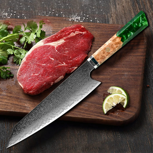 Custom Logo Damascus Steel Chef <b>Knife</b> Razor <b>Sharp</b> Wooden Handle Professional <b>Kitchen</b> <b>Knife</b> OEM ODM - Product Image 6