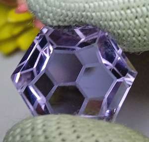 Pierre précieuse d'améthyste naturelle certifiée IGI, taille hexagonale unique, haute qualité, pierre lâche légère pour la fabrication de bijoux, bague, pendentif - Product Image 4