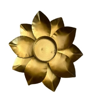 Elegant Cutwork Gold Plated Cup Shaped <b>Tea</b> <b>Light</b> Candle Holder for Home Table and Wedding Decoration - Product Image 4