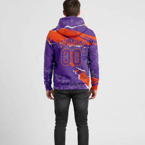 Sweat à capuche de rugby de qualité professionnelle, tissu doux, manches longues, coupe confortable, idéal pour les séances en extérieur - Product Image 3