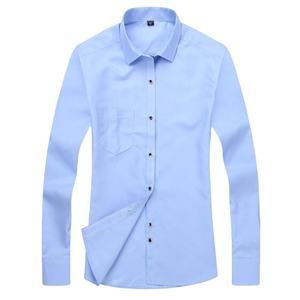 Chemise à manches longues pour hommes, couleur unie, tendance, 100% coton, qualité supérieure, exportation, vente en gros - Product Image 1