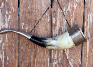 Copa para Beber de Cuerno Natural Hecha a Mano, Estilo Vikingo, para Cerveza o Sidra - Product Image 2