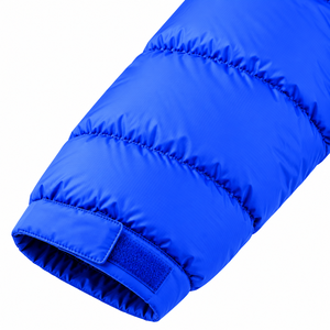 Veste d'hiver matelassée à capuche pour homme en toile résistante à l'eau avec logo personnalisé sur le devant, manteau décontracté chaud pour l'extérieur à col montant - Product Image 4