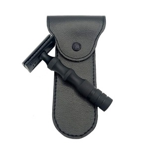 Maquinilla de Afeitar de Doble Hoja de Acero Inoxidable para Hombre de Hooper Company con Mango de Plástico, Afeitadora de Doble Filo para Uso en Barberías - Product Image 2