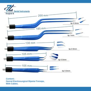 Pinces bipolaires électriques à cautérisation, revêtement pour une durabilité accrue, pointe fine, réutilisables, à baïonnette, pour chirurgie générale, autoclavables, classe I, 5 ans - Product Image 4