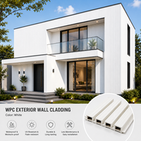 Revêtement extérieur en WPC à grain de bois anti-corrosion moderne avec design 3D pour une utilisation en extérieur