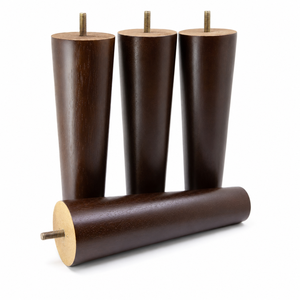 Budget-friendly Modern Solid Wood Sofa <b>Legs</b> Rubberwood Furniture Feet for Living Room Couch Chair <b>Bed</b> Bench Interior Use - Product Image 1