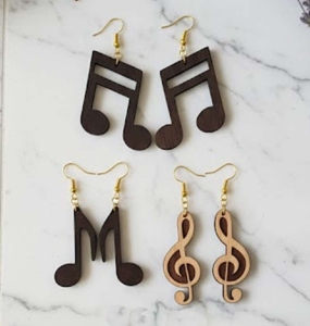 Pendientes de Madera con Forma de Búho, Cisne y Mariposa, Chapados en Oro, Joyería de Moda para Mujer, Regalo - Product Image 5
