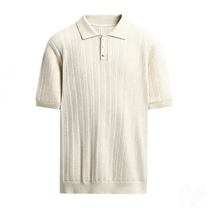 <span class=keywords><strong>Polo</strong></span> da Uomo Estivo Personalizzato in Maglia di Cotone Traspirante a Maniche Corte con Colletto Casual - Product Image 4