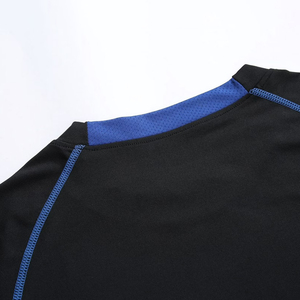 T-shirt de sport slim fit de haute qualité pour hommes, t-shirts de compression pour l'entraînement en salle de sport, col rond, musculation masculine, compression pour l'entraînement - Product Image 5