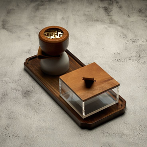 Quemador de incienso de la mejor calidad, pequeño quemador de incienso Bakhoor de madera, juego de quemadores de incienso hechos a mano en venta por blossom craft india - Product Image 5