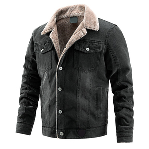 Blouson Bomber en Jean Délavé Vintage pour Homme, Veste Décontractée Tendance, Blouson de Baseball en Jean Personnalisé pour Homme, Veste Streetwear Zippée - Product Image 2