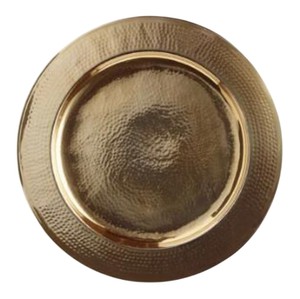 Plato de cobre martillado redondo para decoración de mesas en bodas y eventos, y vajilla para hoteles y restaurantes. - Product Image 6