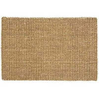 Tapis de sol design vintage en jonc de mer, tapis de porte fait main, durable, tapis d'entrée artisanal du Vietnam