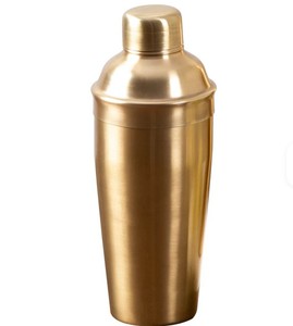 <b>Portable</b> Eco-Friendly 500ml Gold Mirror Finish Modern Cocktail Shaker Stainless Steel Barware for Cocktails Mocktails Mixed - Product Image 6