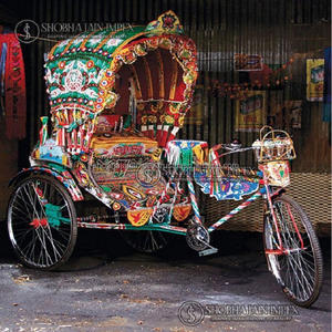Décoration de mariage à thème indien élégante pour l'entrée des mariés en rickshaw, idéale pour la photographie, en bois, par Shobha Jain Impex, pour les fêtes - Product Image 5