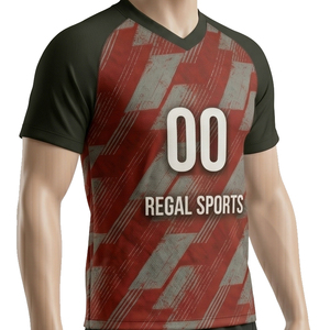 Maillots de football imprimés pour le sport, 100 % polyester, sublimation, maillot de football OEM, maillot de football à séchage rapide, hauts de maillots de football - Product Image 3