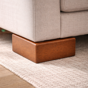 Classic Square Solid Wood Furniture <b>Legs</b> Low Profile <b>Sofa</b> Cabinet Feet Replacement Strong Durable Design - Product Image 3