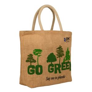 Sac à provisions Portable en toile de coton, sac de transport en plastique biodégradable avec poignée, sac d'épicerie de détail avec Logo propre - Product Image 5