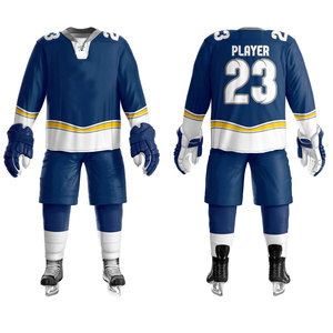 Uniforme de hockey sur glace élégant et respirant, 100% polyester, haute performance, pour les entraînements d'équipe, les matchs et les activités de plein air - Product Image 1