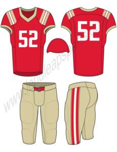 Custom 100% Polyester Breathable Plus Size Short Sleeve American Football Uniform Sets New Design Sublimation 7 <b>on</b> 7 - Product Image 1